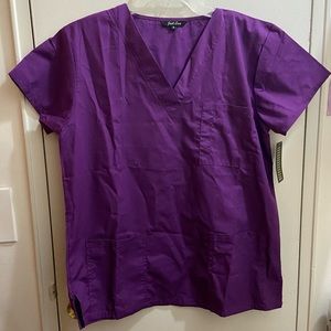 Just Love Purple Scrub Top